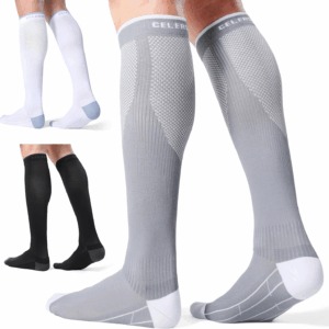 3 Pairs Compression Socks for Men and Women 20-30 Mmhg Running Support Socks