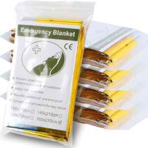 Emergency Mylar Blanket 5-Pack