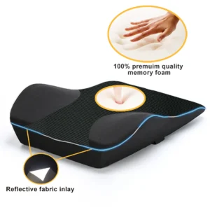 Foldable Memory Foam Lumbar Pillow