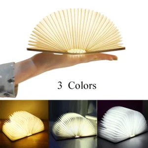 Foldable Wooden LED Book Light