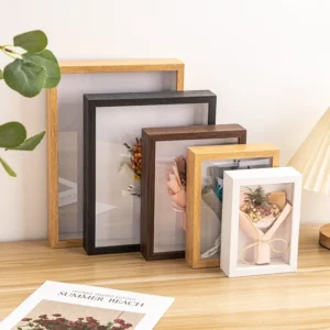 3D Wooden Flower Frame