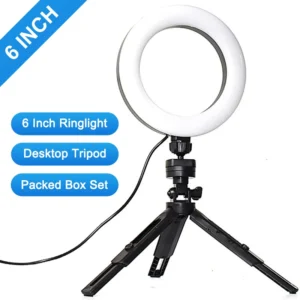 Mini Selfie Ring Light with Tripod