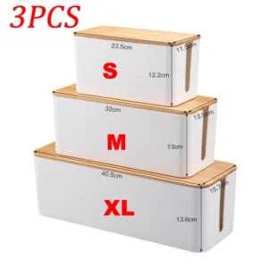 Wooden Cable Storage Box