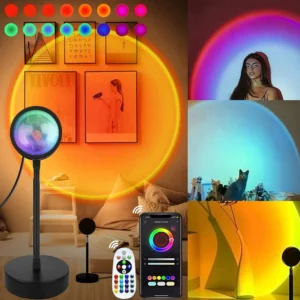 Smart Sunset Lamp Tuya LED Night Ligh USB RGB Smart Life APP Remote Projection
