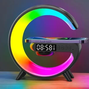 Wireless Charger Clock Speaker Stand