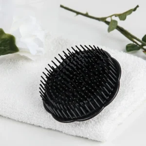 Black Scalp Massager Comb