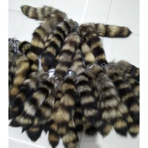 Plush Fox Tail Keychain