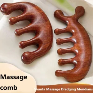 Wooden Scalp Massager Comb