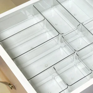 Clear Drawer Organizer Set