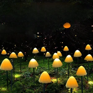 Solar Mushroom Fairy Lights