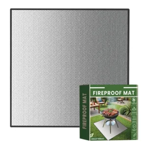 Outdoor BBQ Mat Floor Protector Mat  camping Heat Resistant Fireproof Mat Anti-Slip Reusable Oilproof Waterproof Fireplace Mat