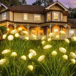 Solar Jellyfish Mushroom Lamp