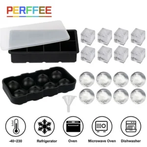 Silicone Ice Cube Tray with Lid