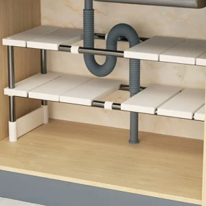 Adjustable Under Sink Rack