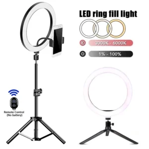 Selfie Ring Light with Tripod & Remote