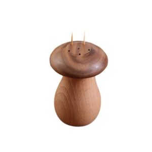 Mushroom Wood Toothpick Box